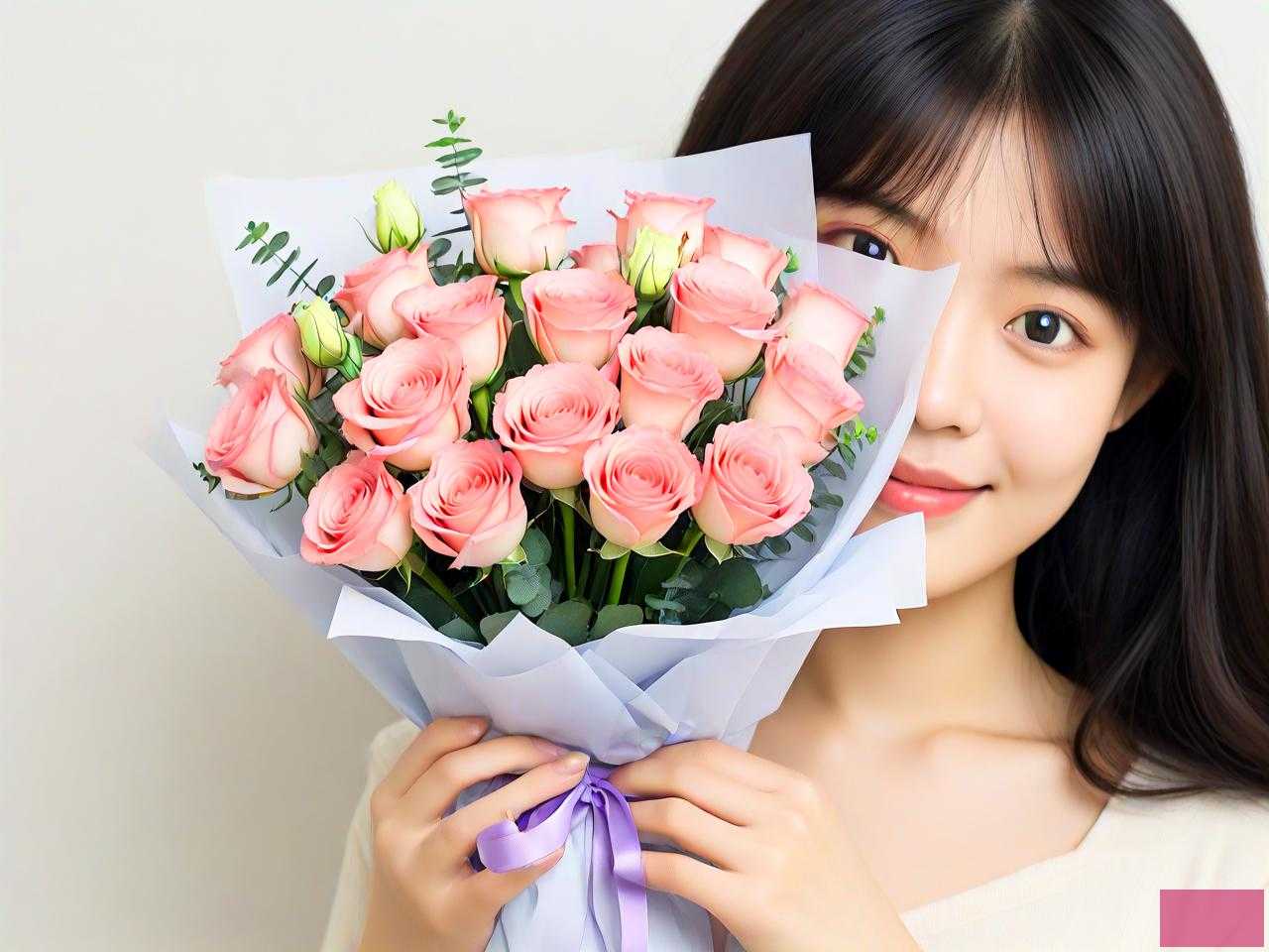 女朋友过生日送花的祝福语