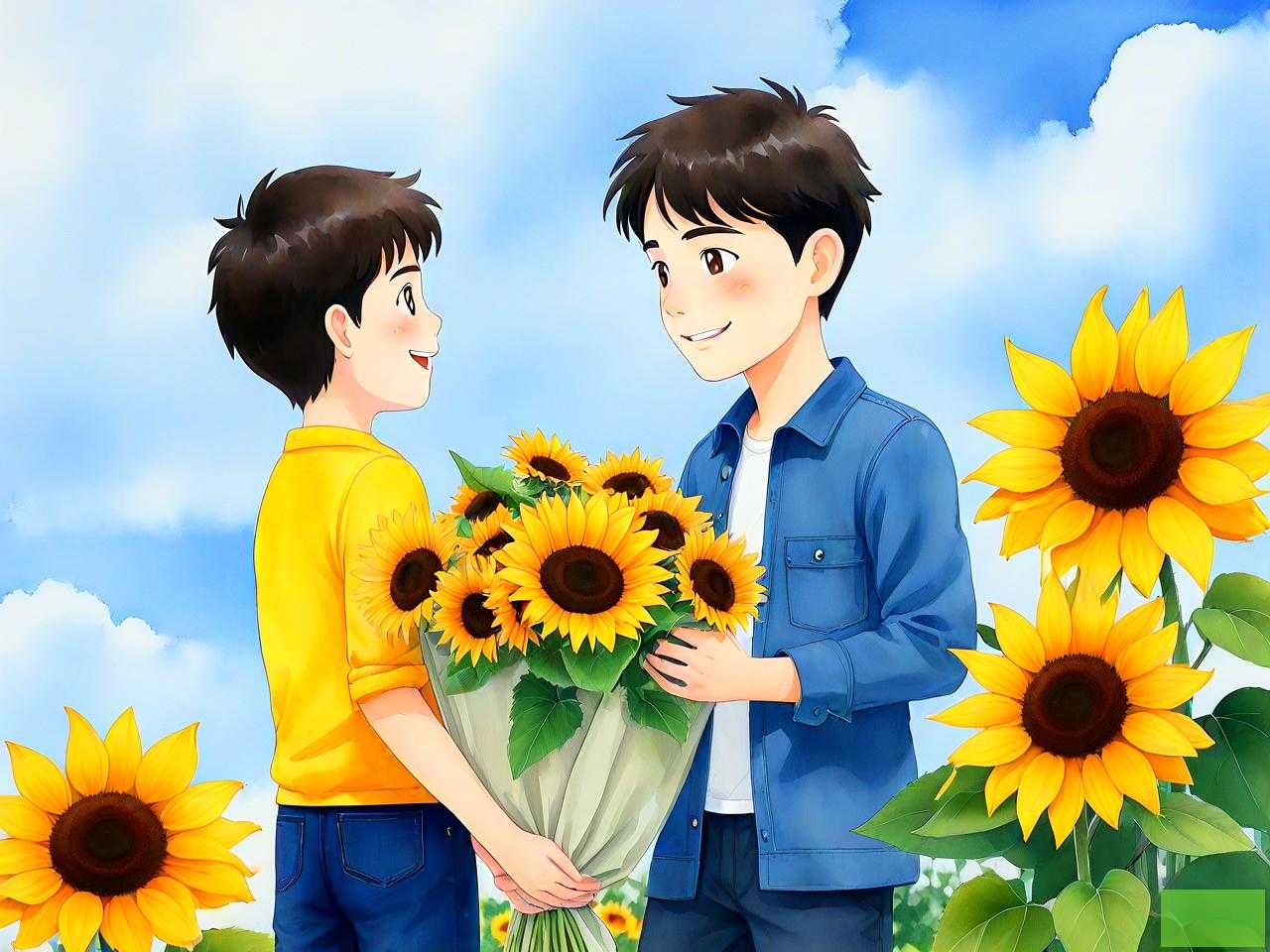 男送女向日葵是暗示什么吗