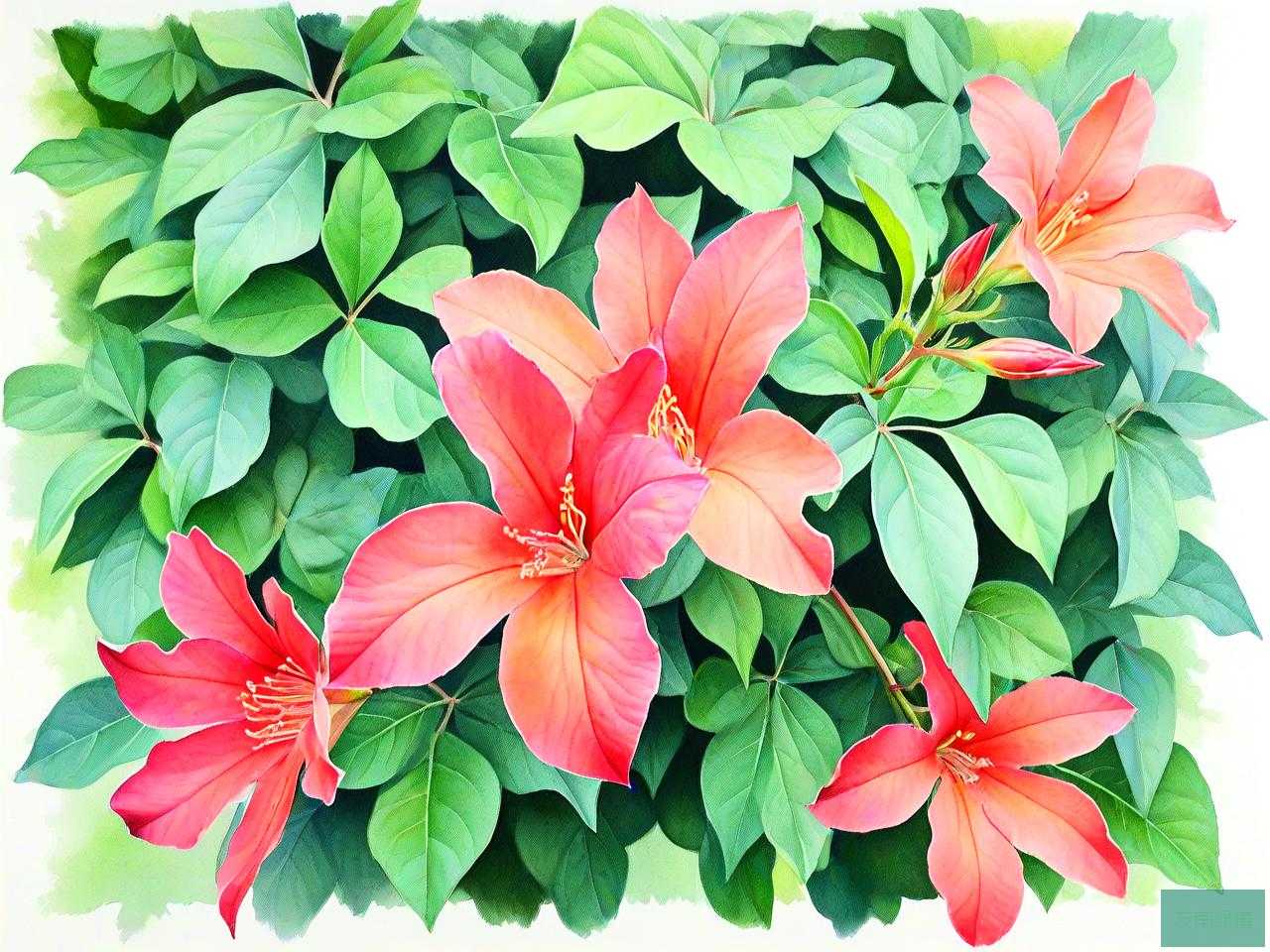 爬山虎开花是什么样子