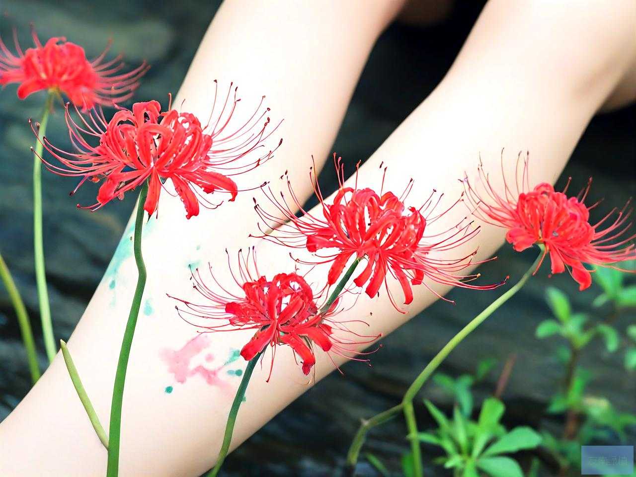 彼岸花可以纹在腿上吗