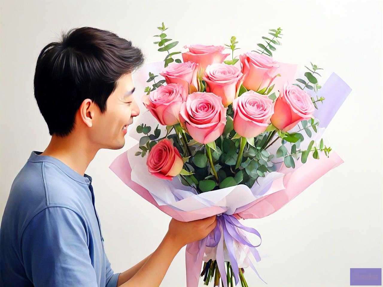 生日老公送花意外惊喜
