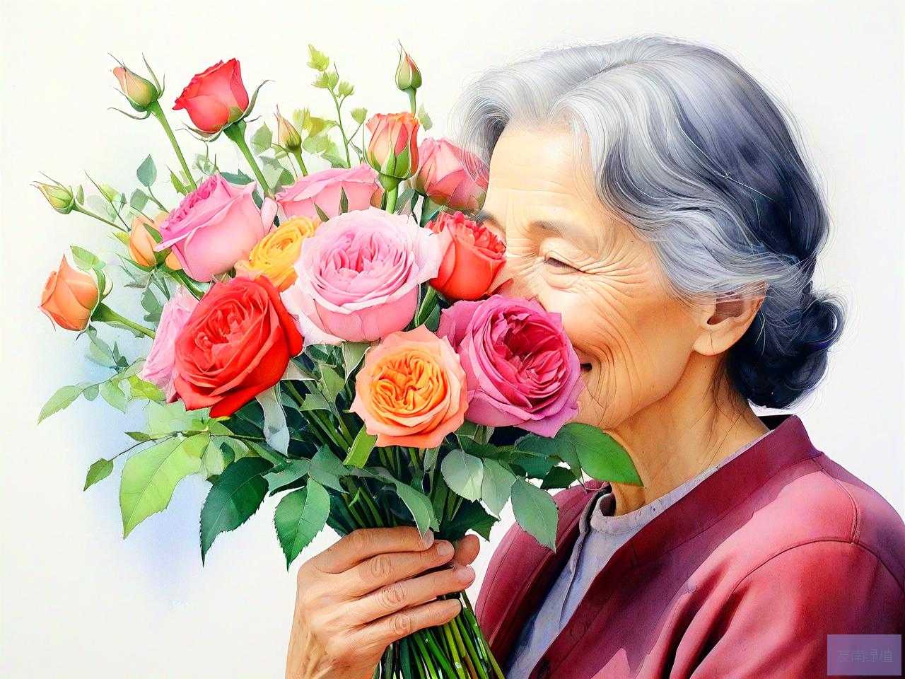60岁女人送什么花好