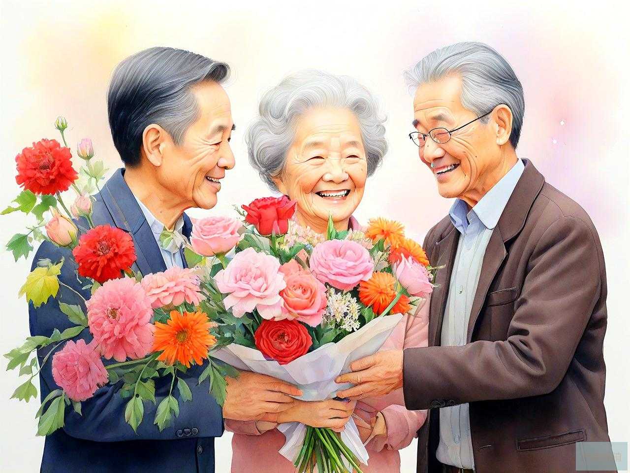 送长辈鲜花送什么花好