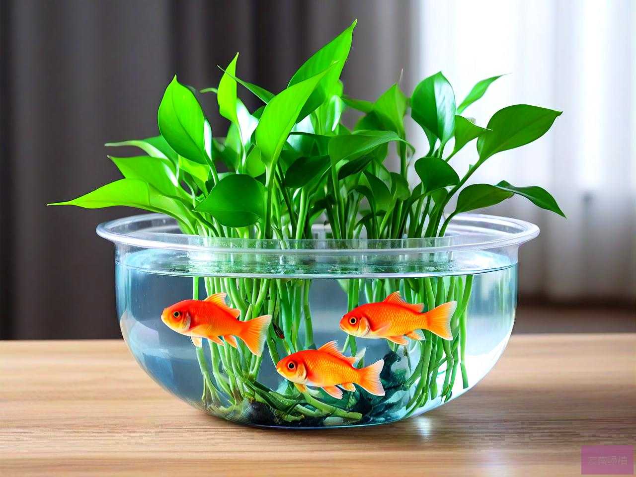 水培绿萝中可以养鱼吗