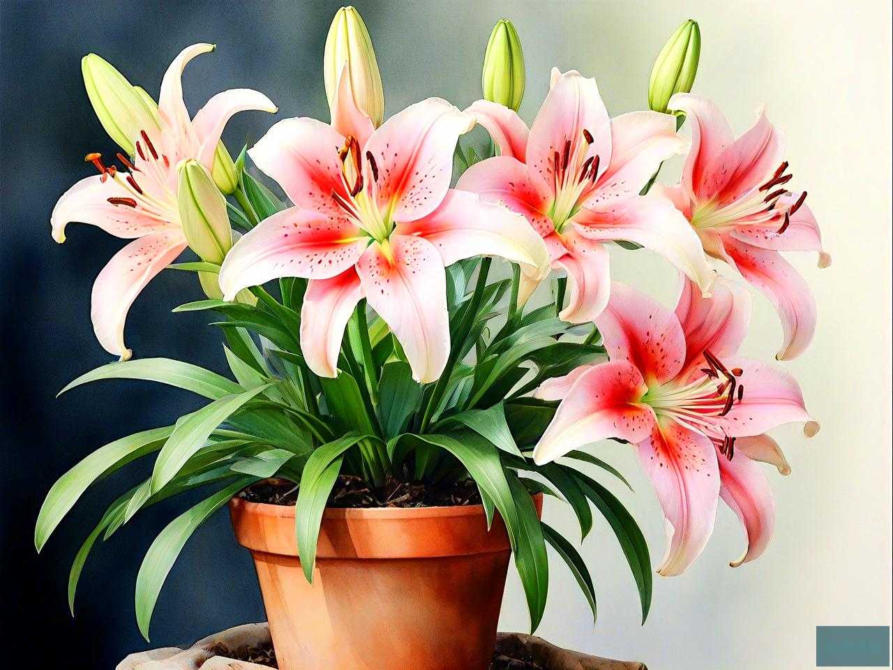 盆栽百合一年开几次花