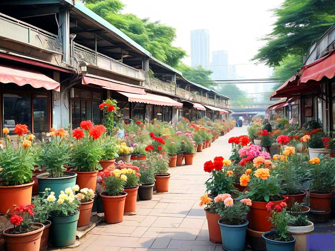 广州花卉盆景批发市场