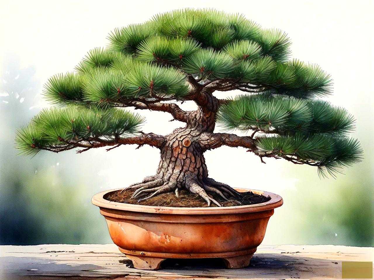 和松树一样带刺的盆景