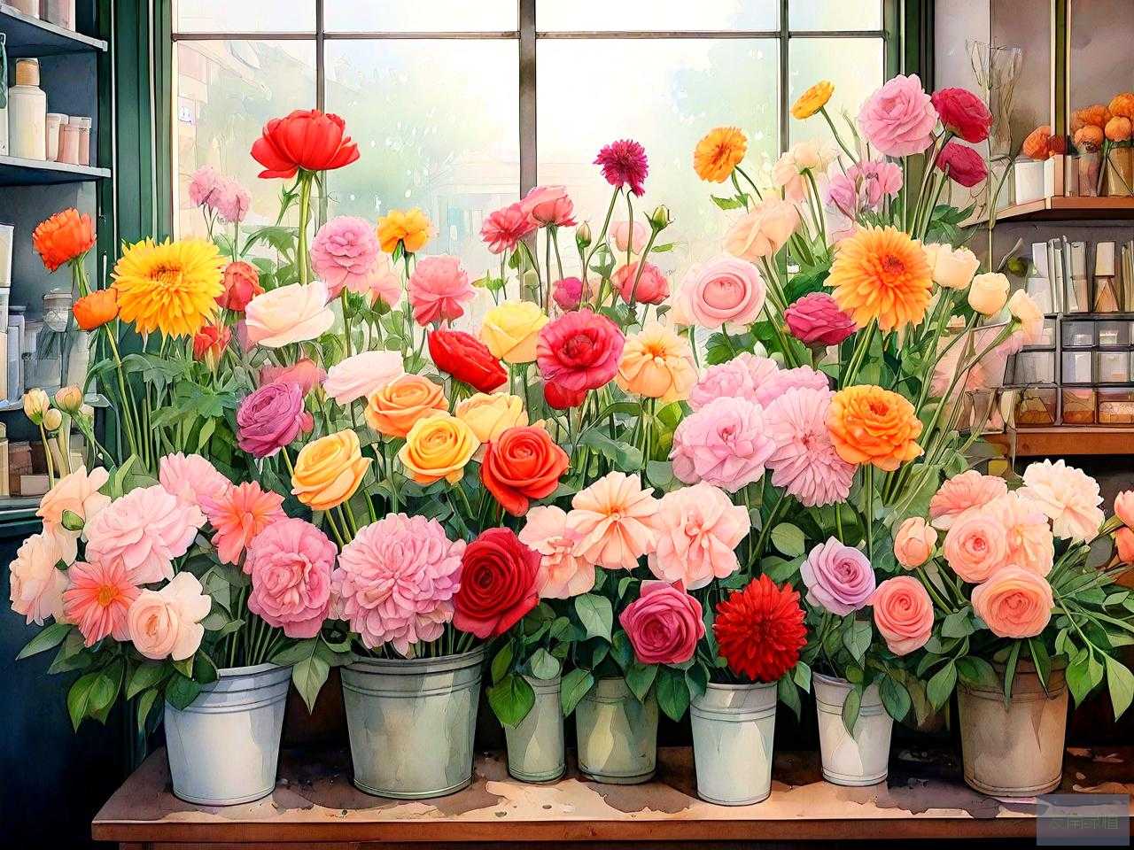 100种花店常用鲜花