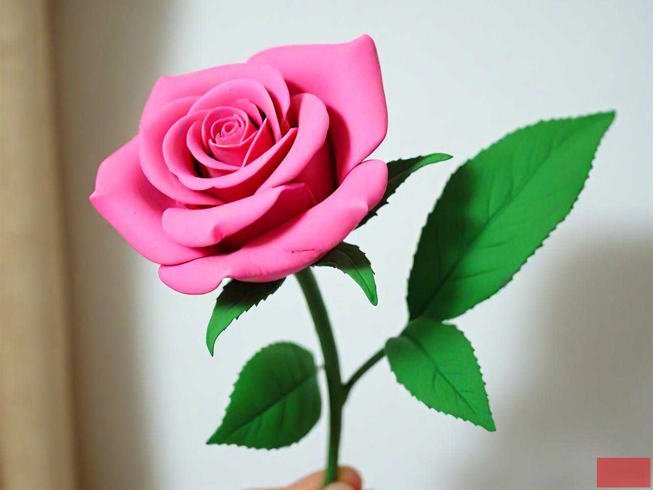 玫瑰花粘土简单的做法