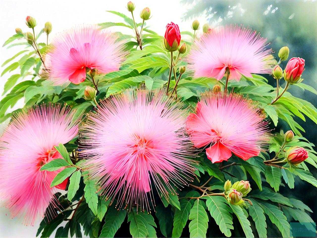芙蓉树花也叫合欢花吗