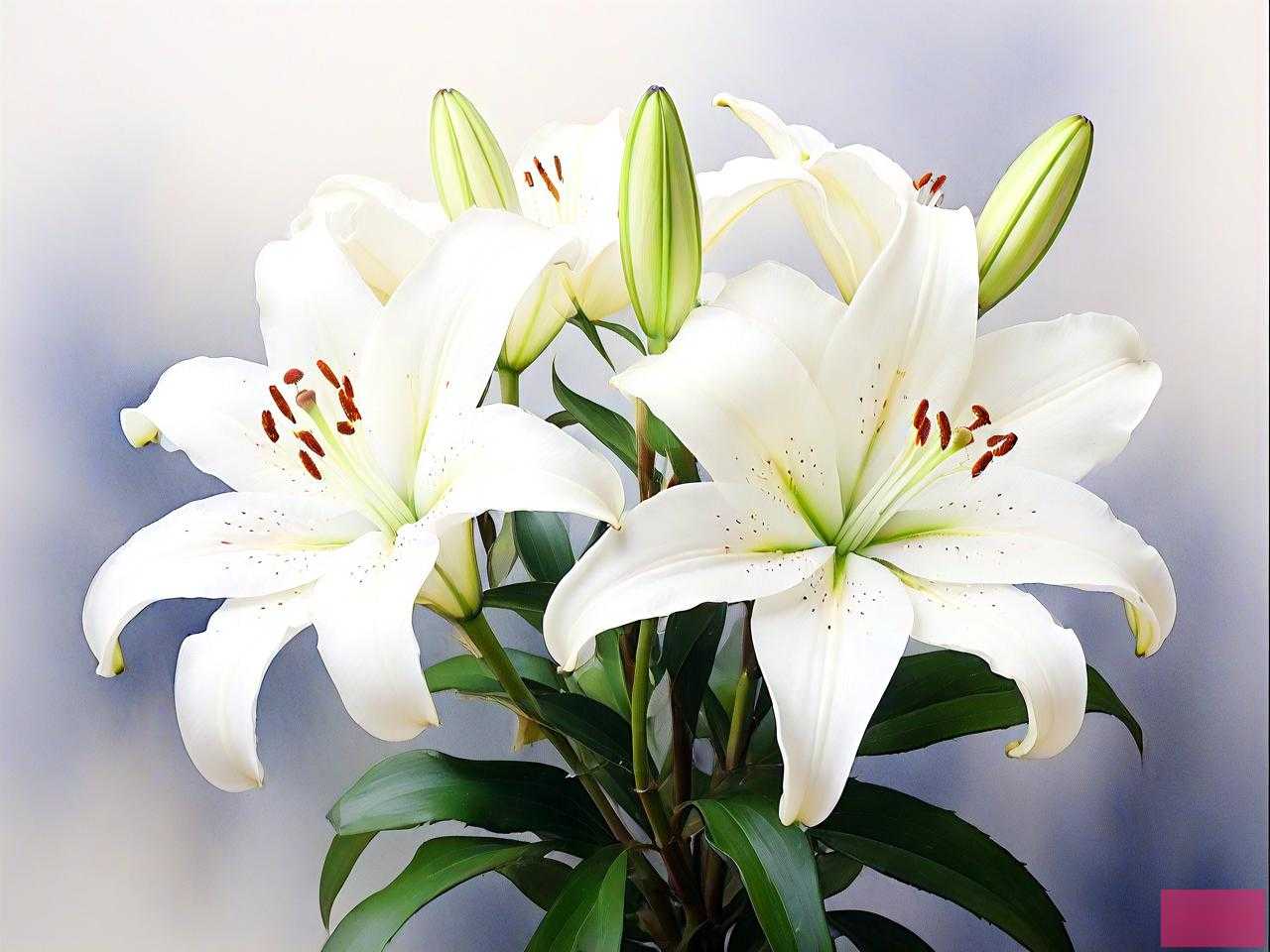 白百合和白玫瑰的花语