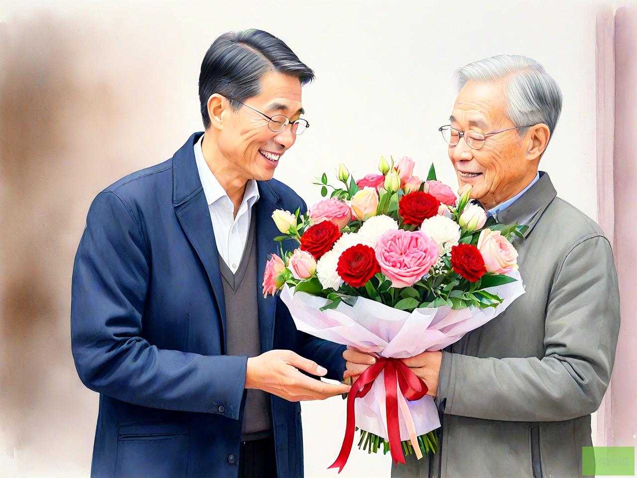 男士长辈过生日送什么花