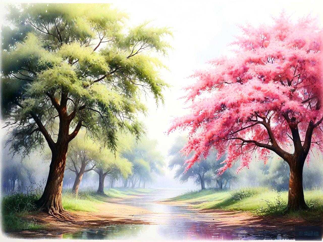 芙蓉树和合欢树一样吗