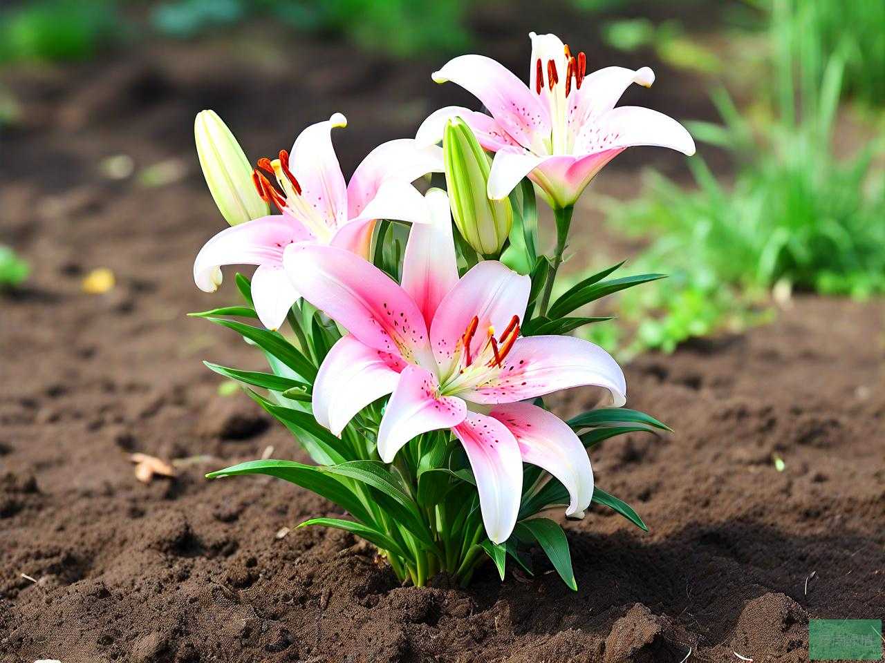 百合花插在土里能活吗