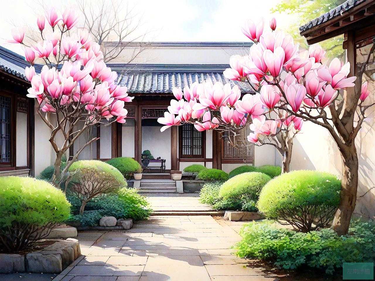 庭院栽玉兰花风水好吗