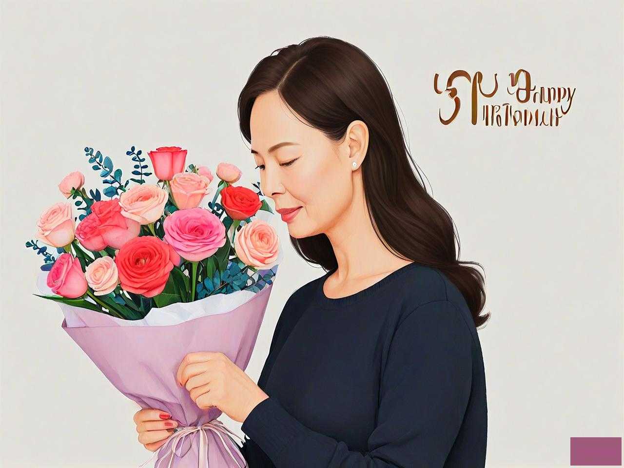 女人59岁生日送什么花