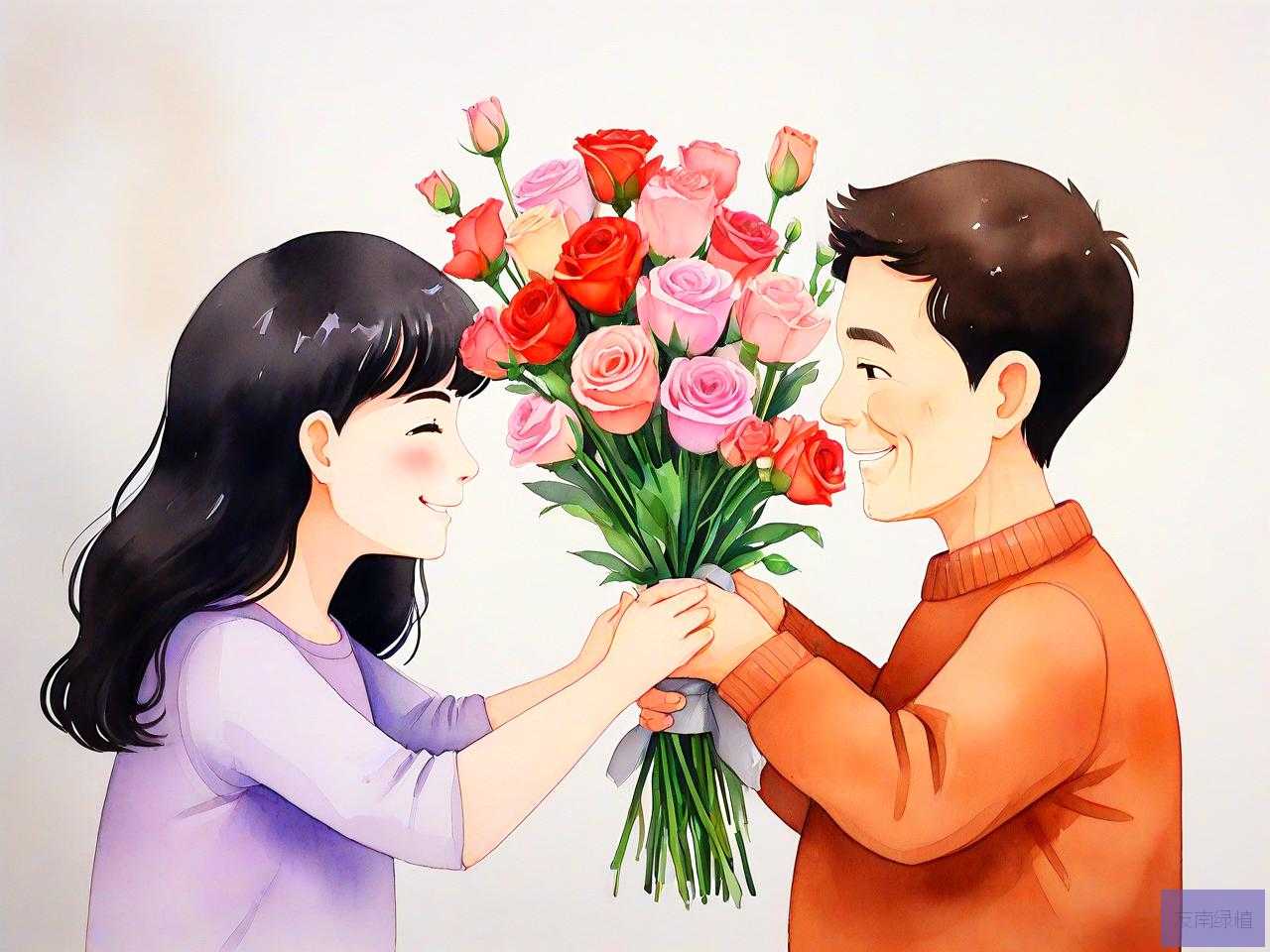 女儿送爸爸生日送什么花
