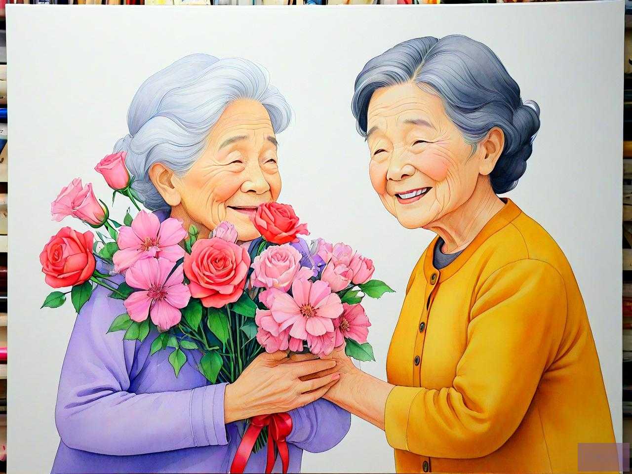 送外婆生日礼物送什么花
