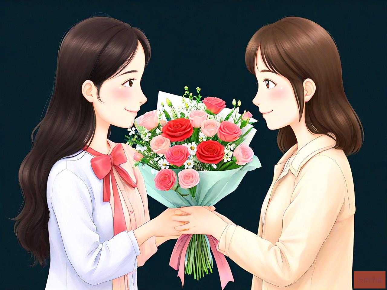 520送相亲女孩什么花