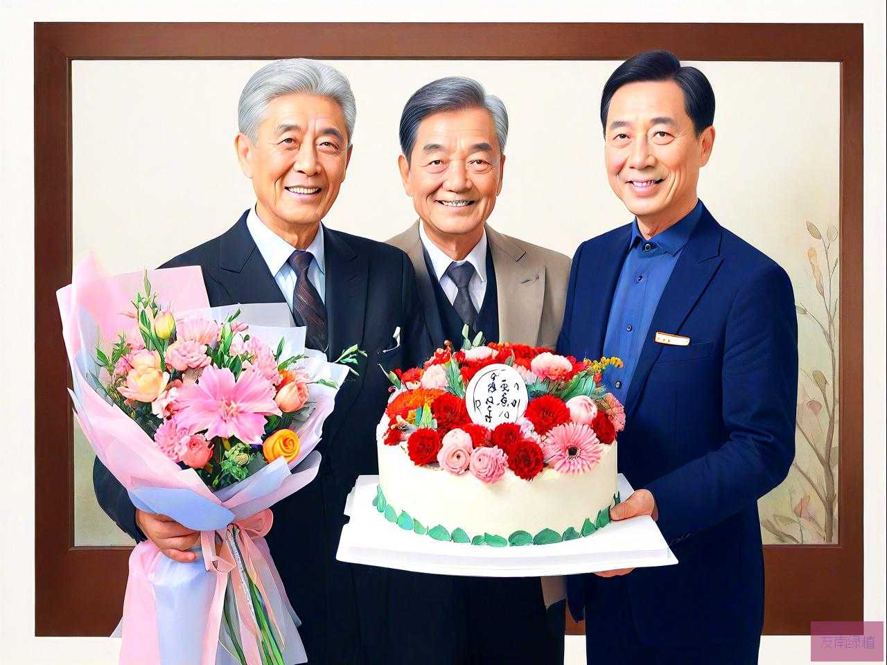 男长辈过生日送什么花好