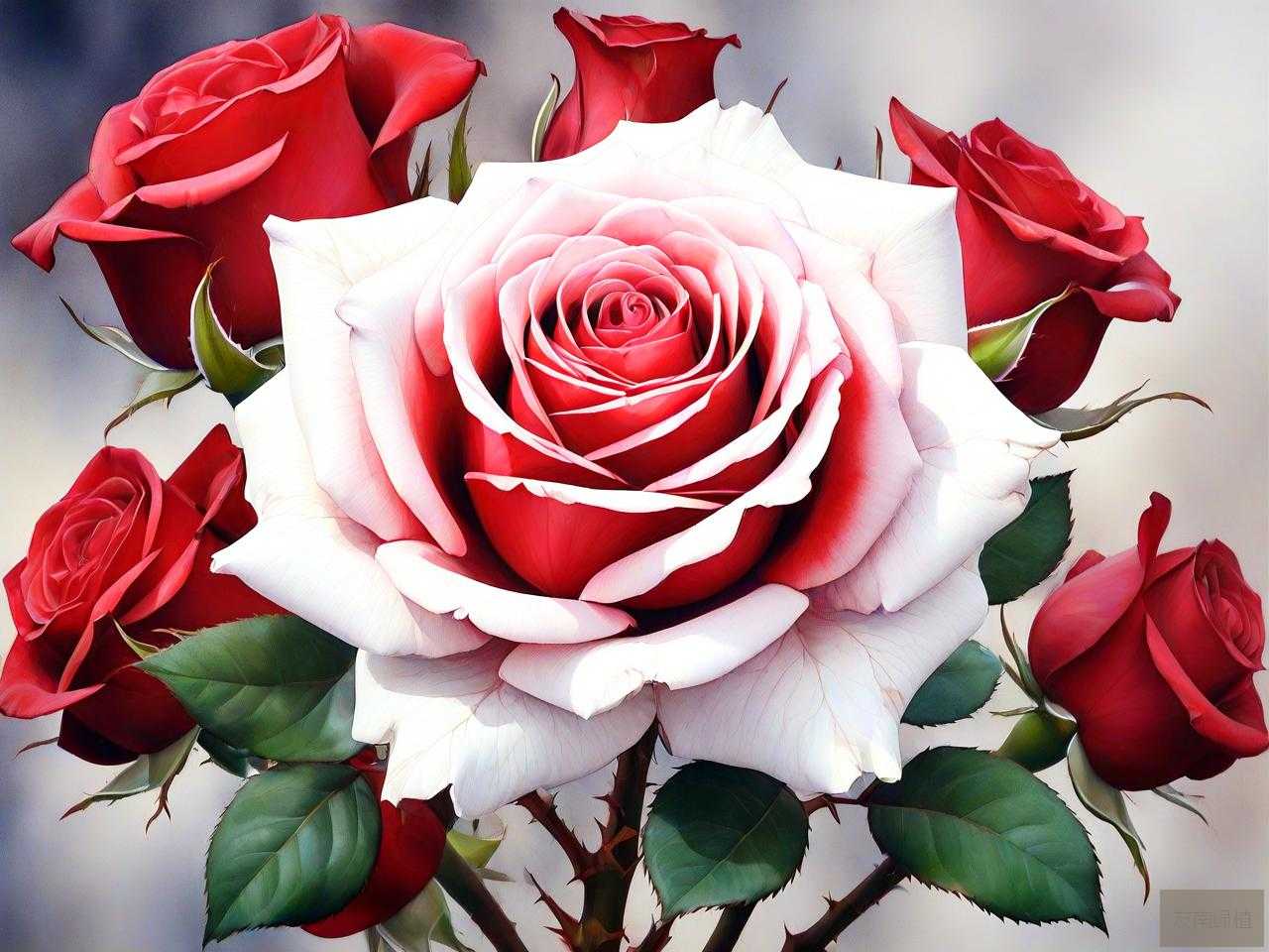 红玫瑰白玫瑰花语是什么