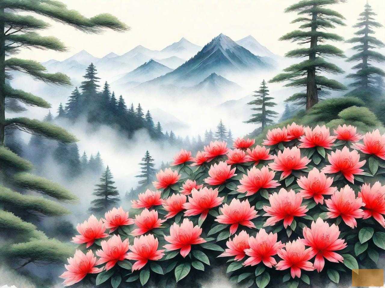 瓦屋山杜鹃花