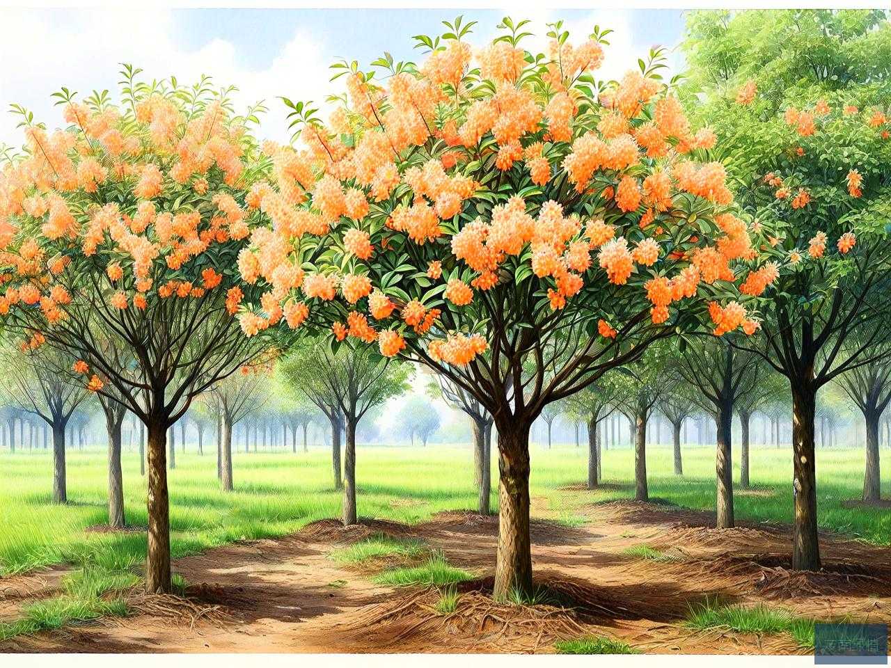 一亩地能种多少棵桂花树