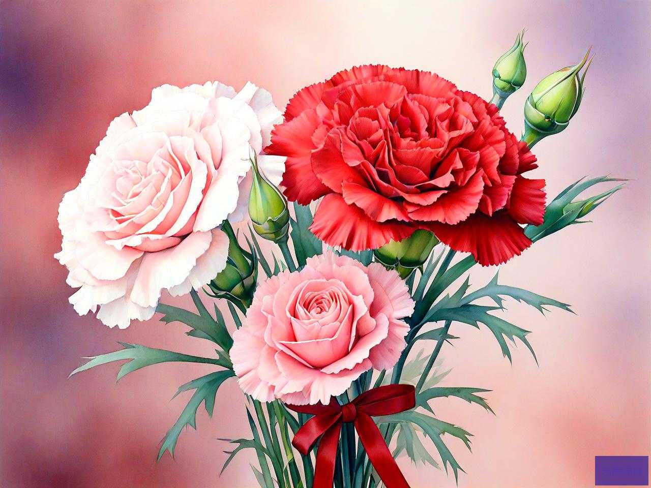 玫瑰花康乃馨花语是什么