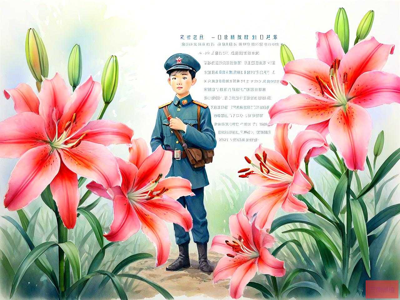 百合花课文小通讯员形象