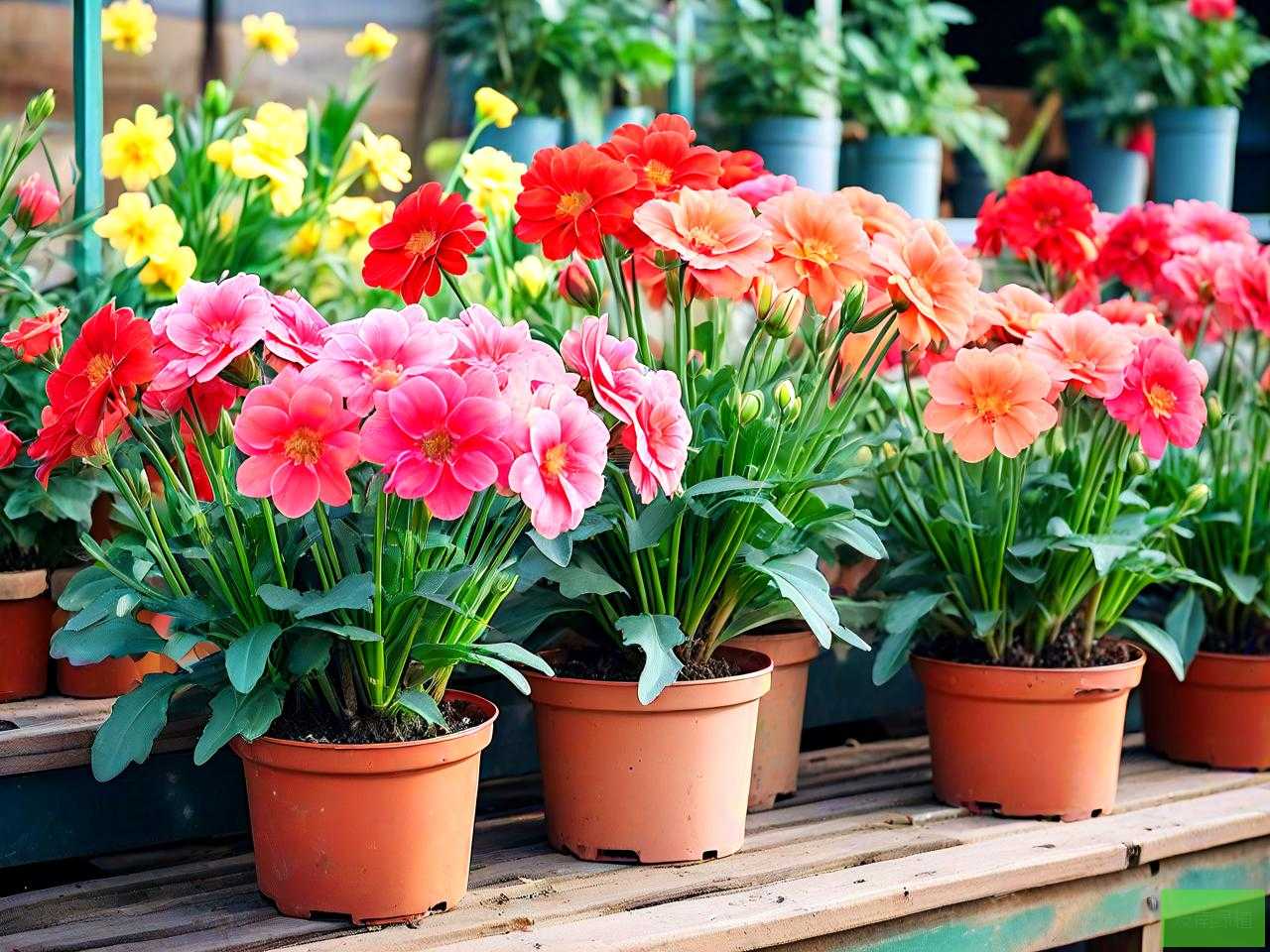 花卉市场盆栽花能养活吗