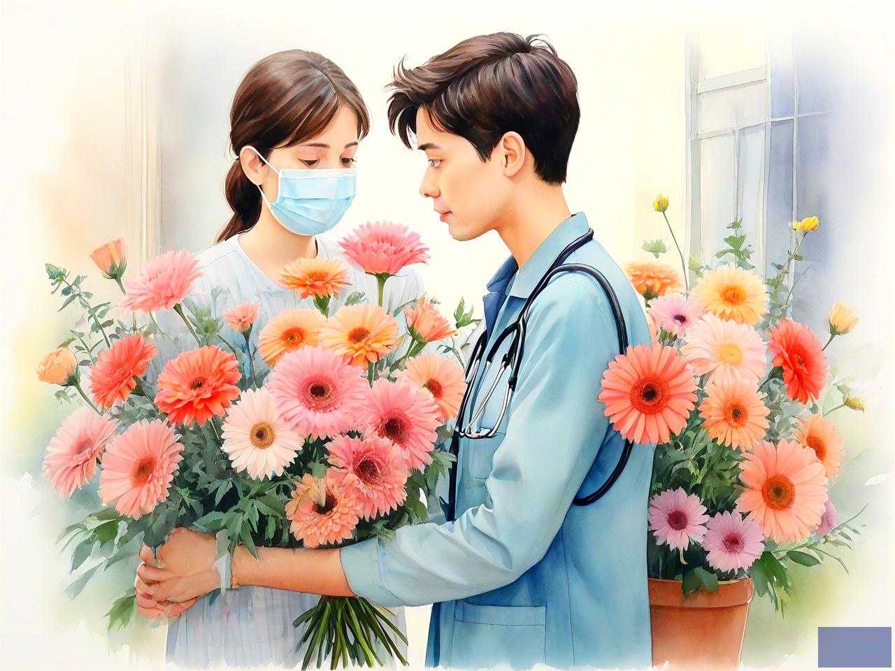 到医院看病人送什么花好