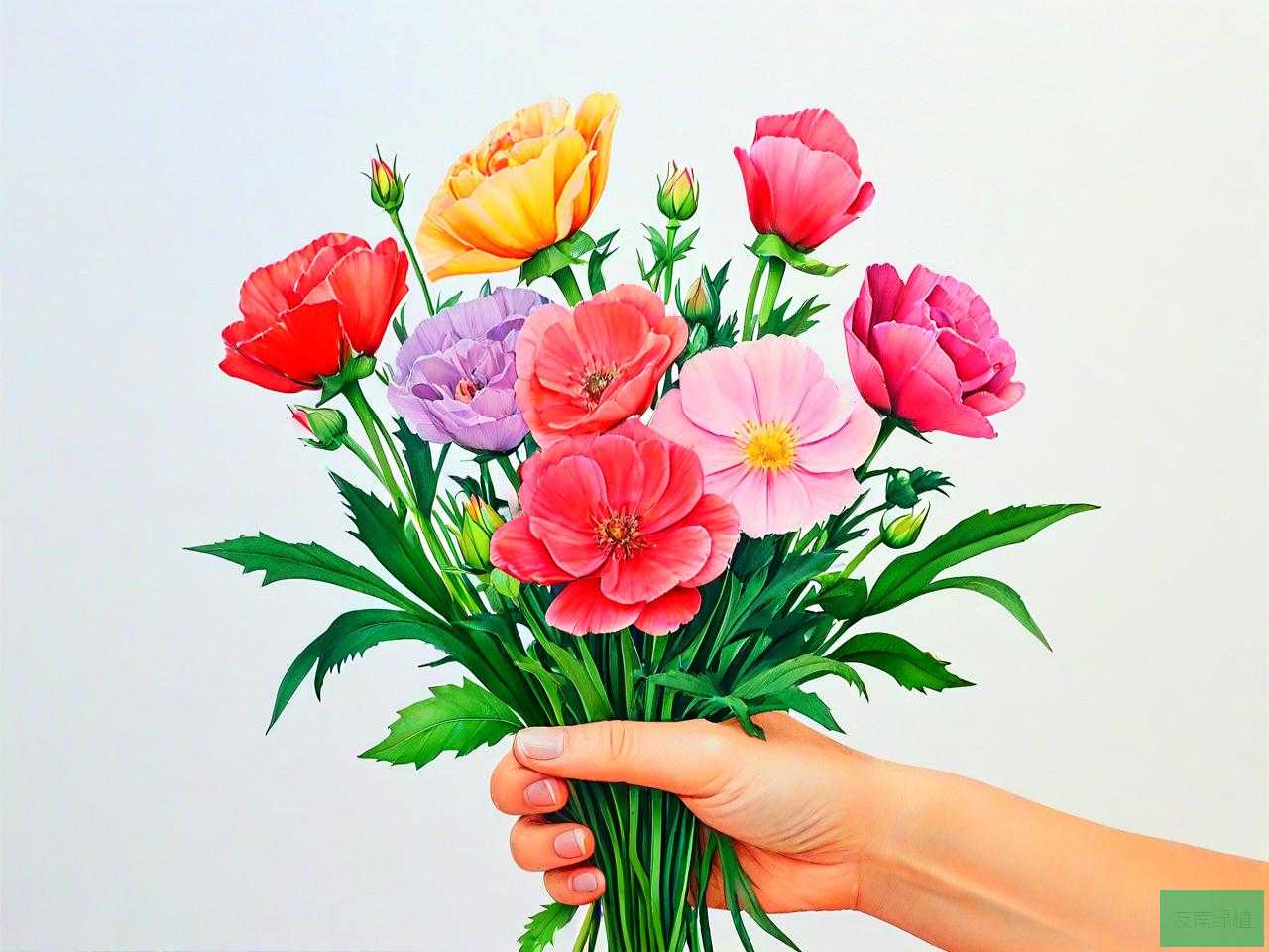 我把鲜花送给妈妈扩句