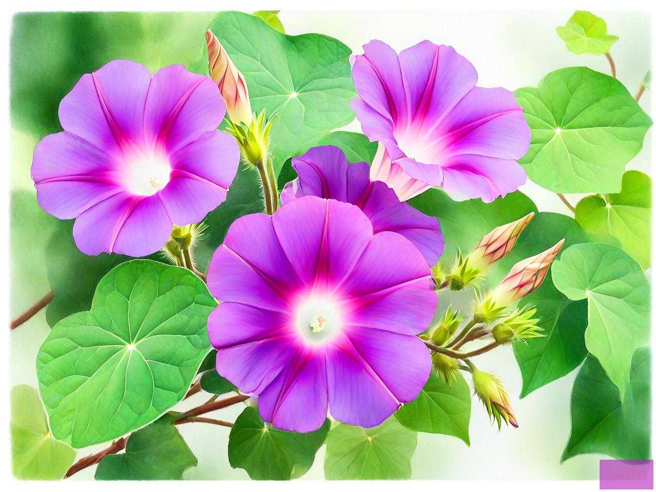 牵牛花一般是什么颜色
