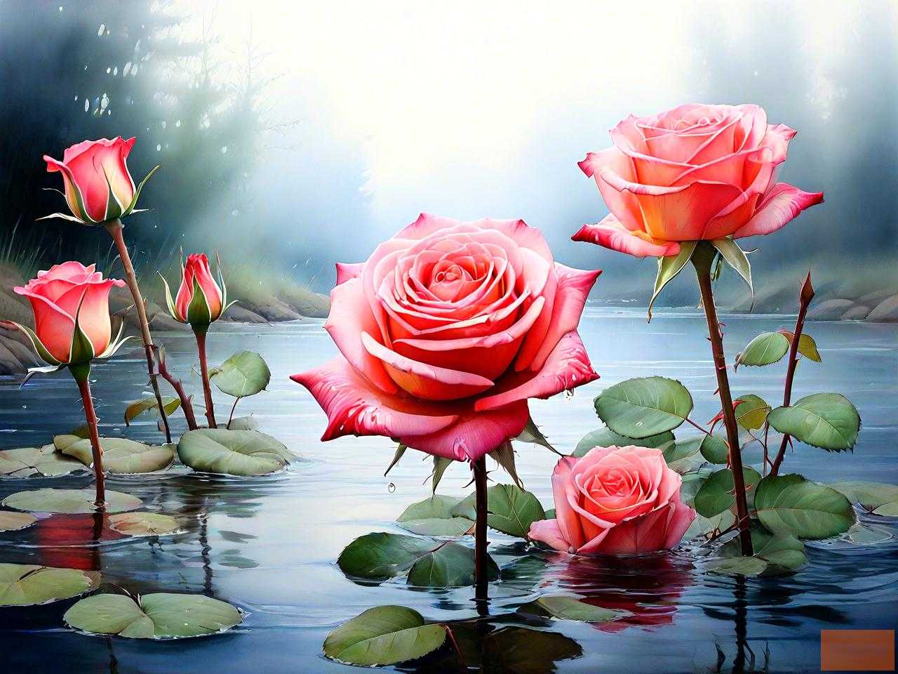 玫瑰花插水里能生根吗