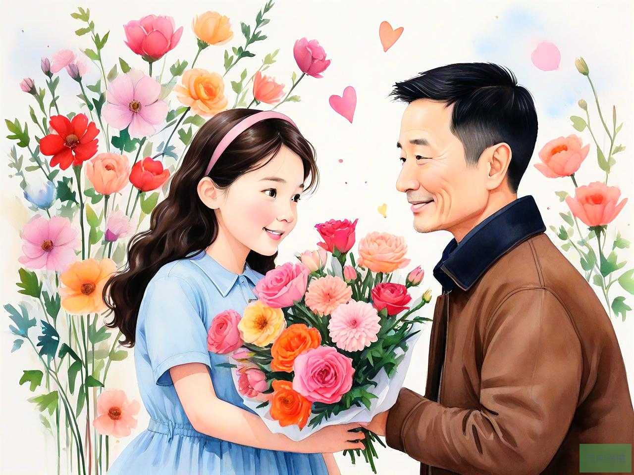 爸爸生日女儿送什么花