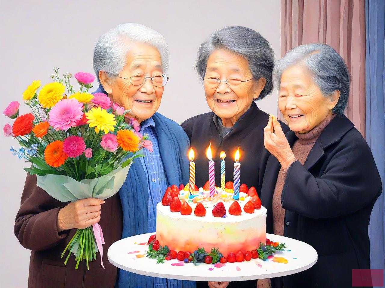 长辈过生日可以送花吗