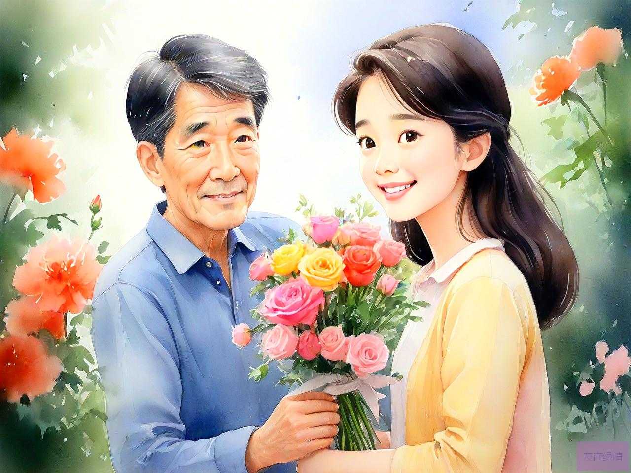老爸送女儿什么花合适