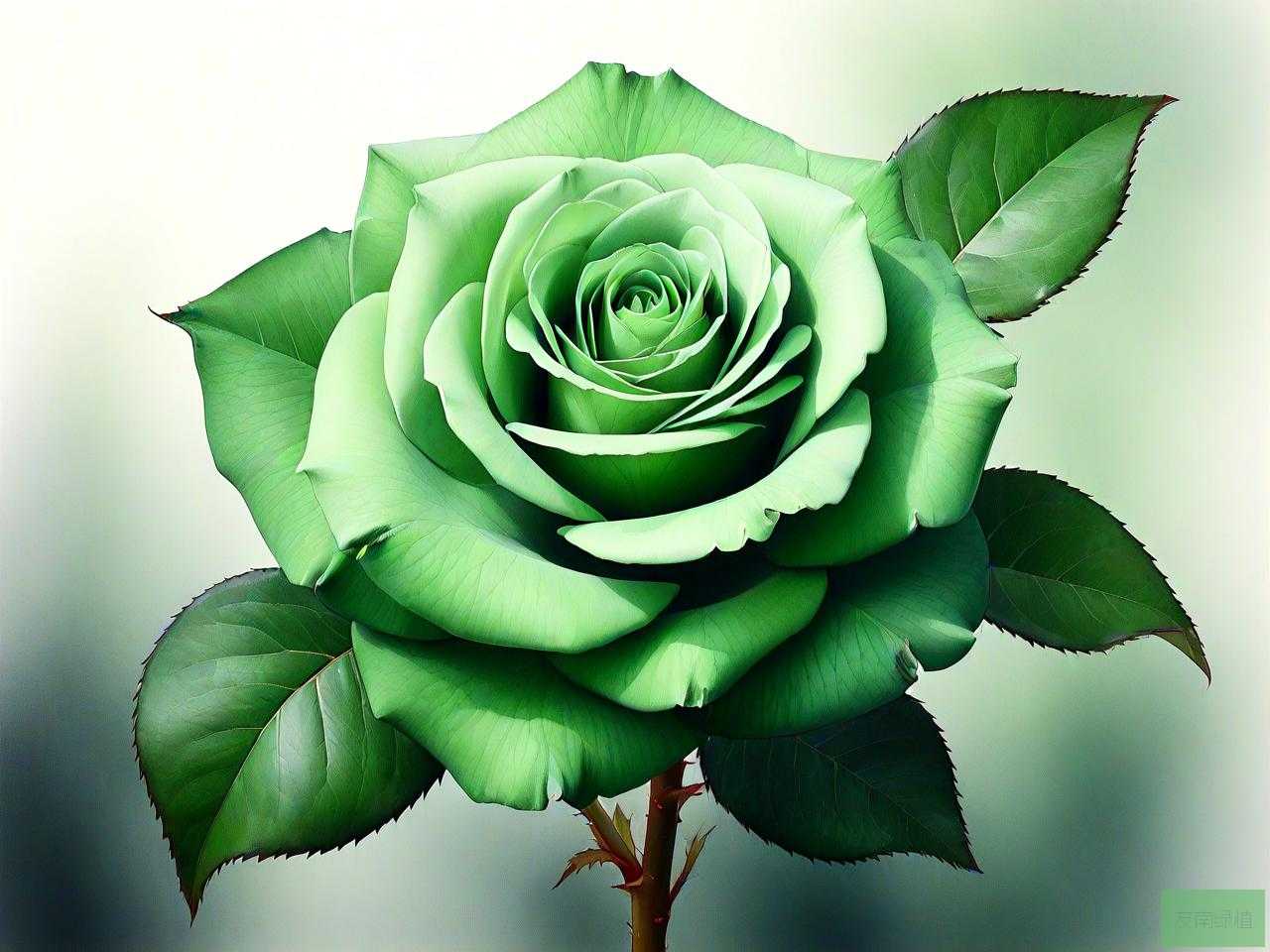 绿玫瑰花的寓意和花语