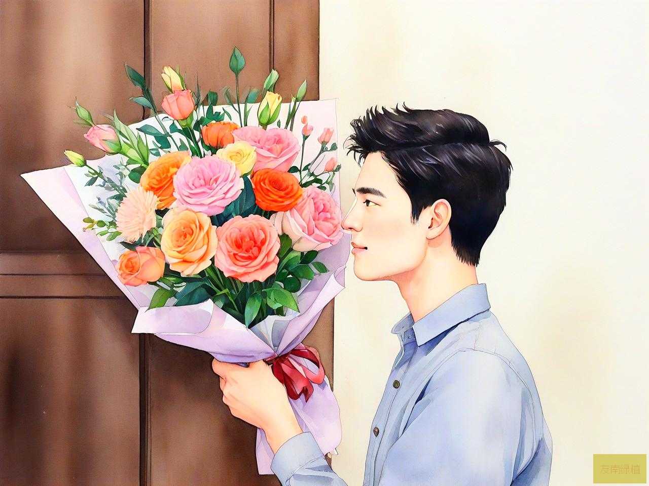 送男性朋友送的什么花