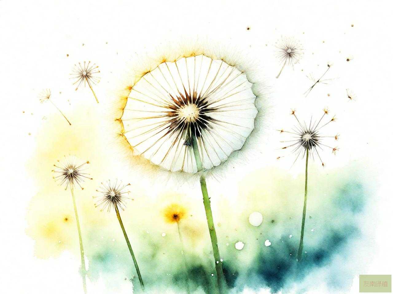 蒲公英的花与种子